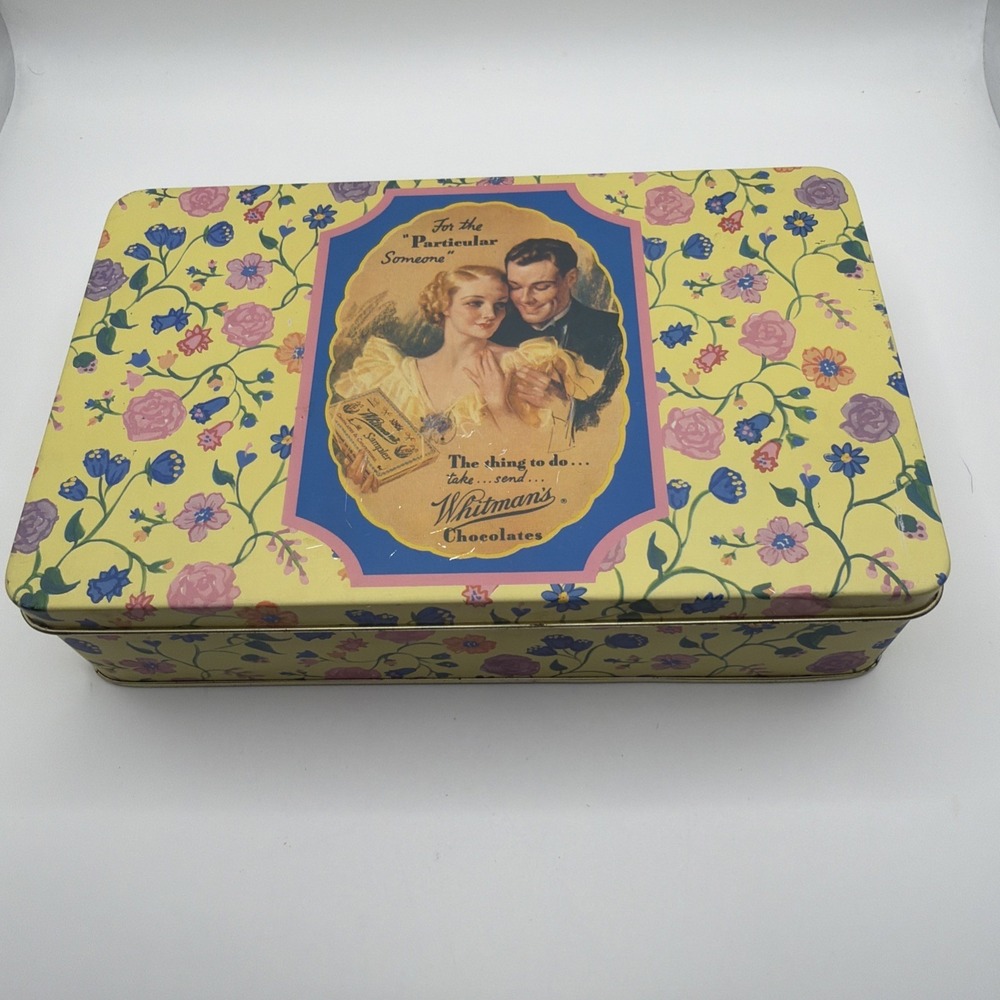Whitman Sampler hinged top metal advertising Tin‎